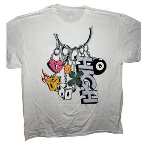 HIGH Graphic Cotton Tee T Shirt Outfit Men's Size XL Sportswear Short Sleeve